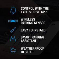 Alternative view of Type S Smart Wireless Parking Sensor, Bluetooth Solar Powered Wireless Parking Sensor Kit Car Vehicle Reversing Radar System Pack of 2