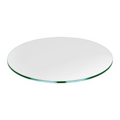 Dulles Glass 48 inch Round 3/8 inch Thick Tempered Glass Table Top, Clear