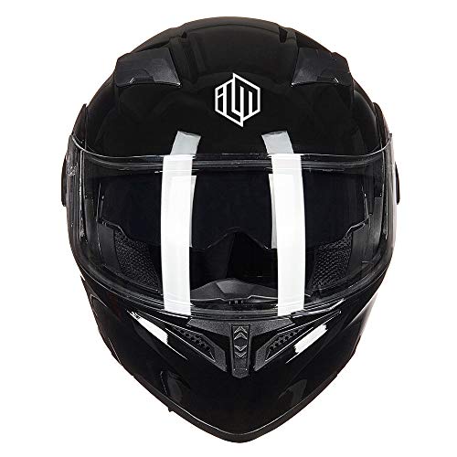 ILM Motorcycle Dual Visor Flip up Modular Full Face Helmet DOT 6 Colors Model 902 - Image 13