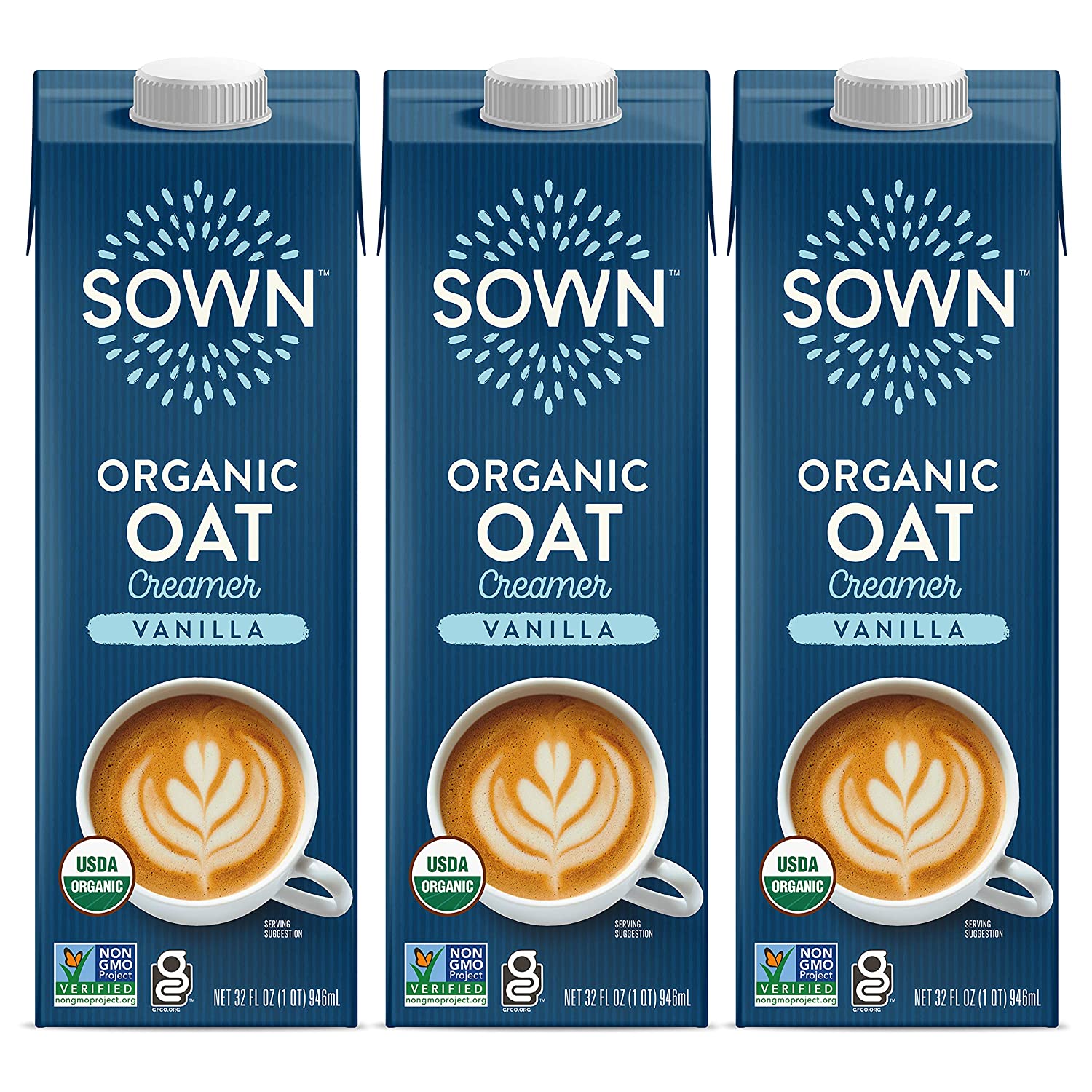 SOWN Organic Oat Creamer Unsweetened – Barista Oat Milk Non Dairy Coffee Creamer – Plant Based, Dairy-Free, Vegan, 0g Added Sugar, Gluten-Free, Non-GMO, Shelf Stable – 32oz (Pack of 6) - Image 31