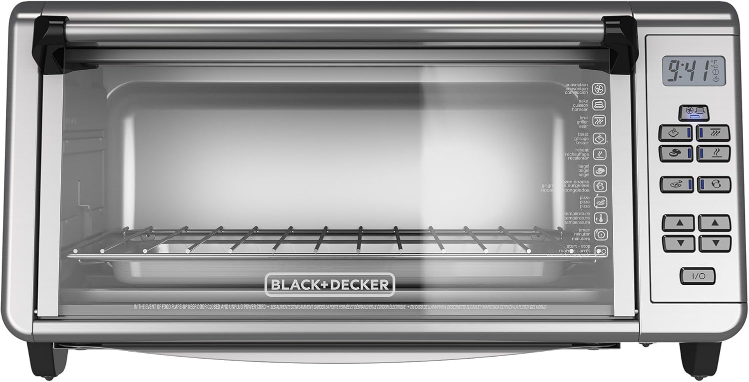 Black+Decker TO3290XSBD Toaster Oven, 8-Slice, Stainless Steel - Image 11