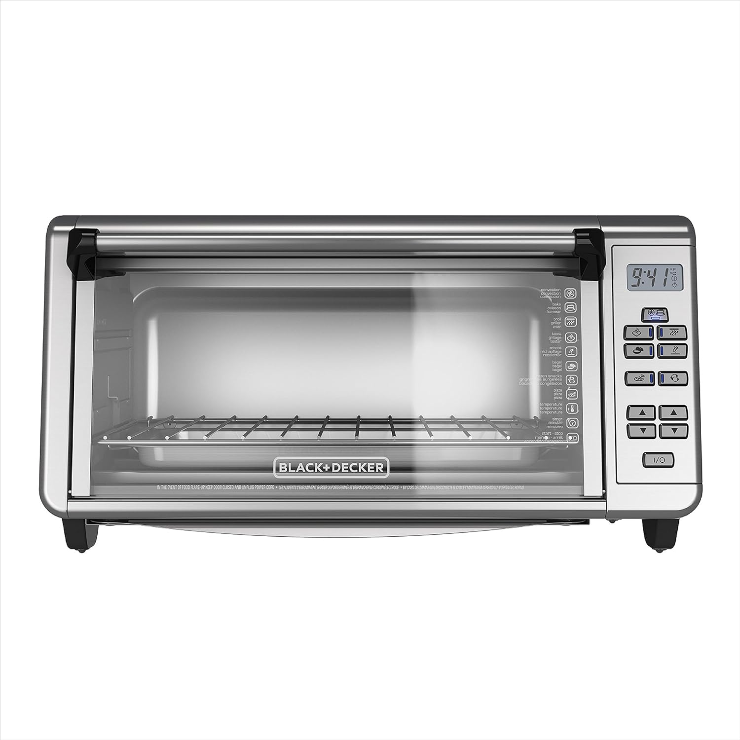 Black+Decker TO3290XSBD Toaster Oven, 8-Slice, Stainless Steel - Image 8