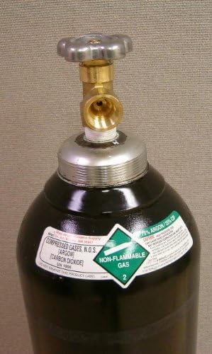 80 cu/ft 75% Argon 25% CO2 Welding Gas Cylinder Tank CGA 580 – FULL - Image 2