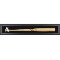 Chicago White Sox Logo Black Framed Single Bat Display Case