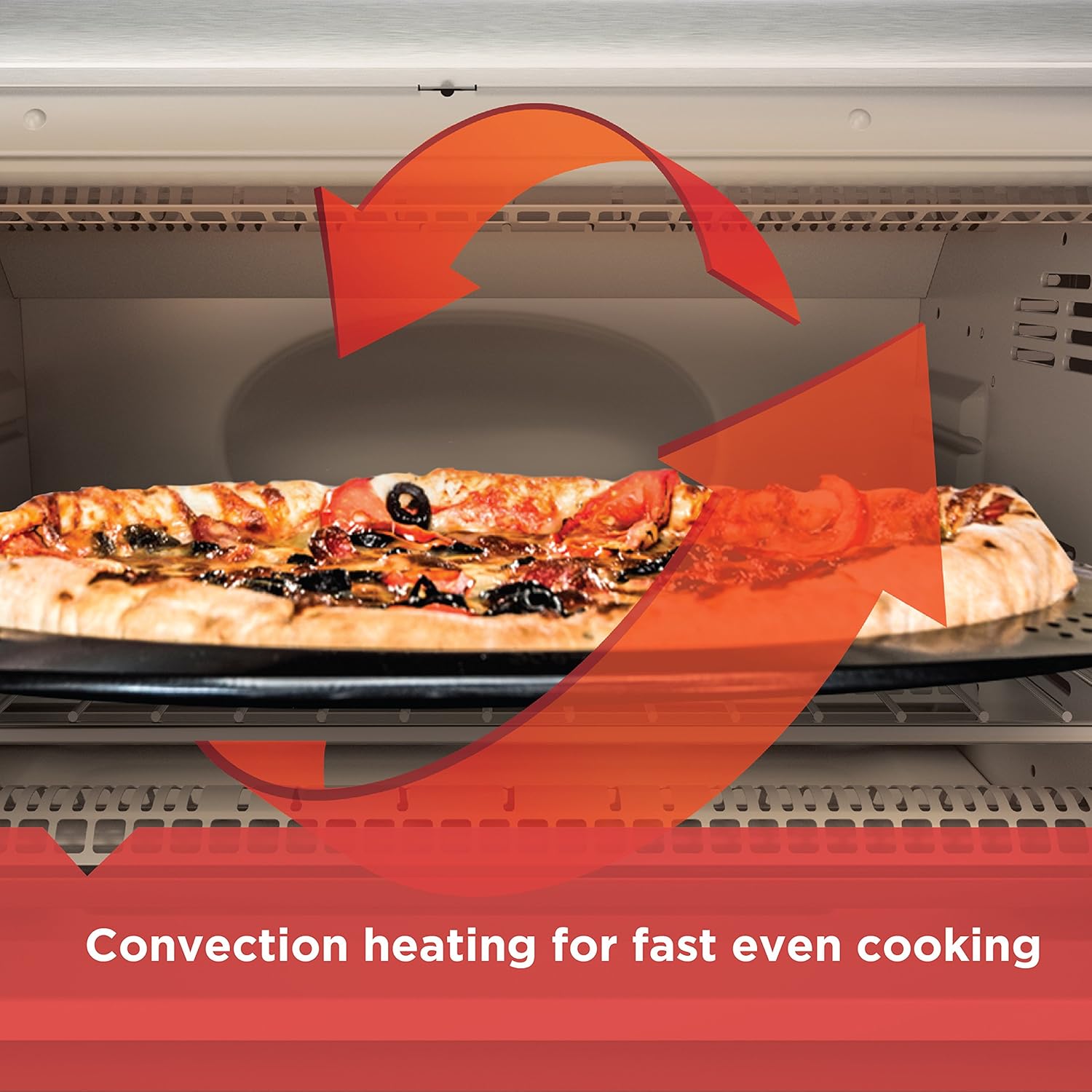 Black+Decker TO3290XSBD Toaster Oven, 8-Slice, Stainless Steel - Image 3