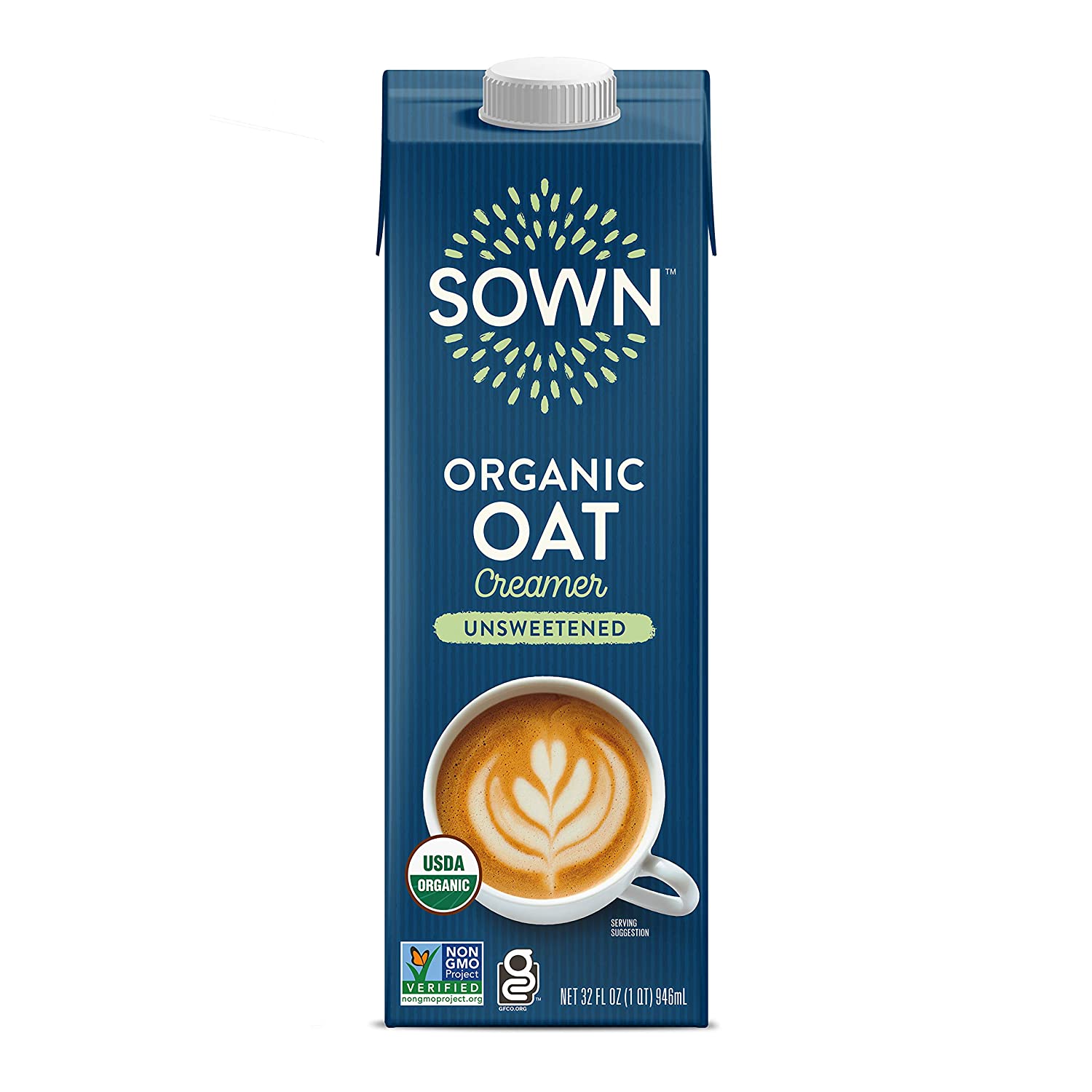 SOWN Organic Oat Creamer Unsweetened – Barista Oat Milk Non Dairy Coffee Creamer – Plant Based, Dairy-Free, Vegan, 0g Added Sugar, Gluten-Free, Non-GMO, Shelf Stable – 32oz (Pack of 6) - Image 9